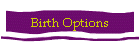 Birth Options